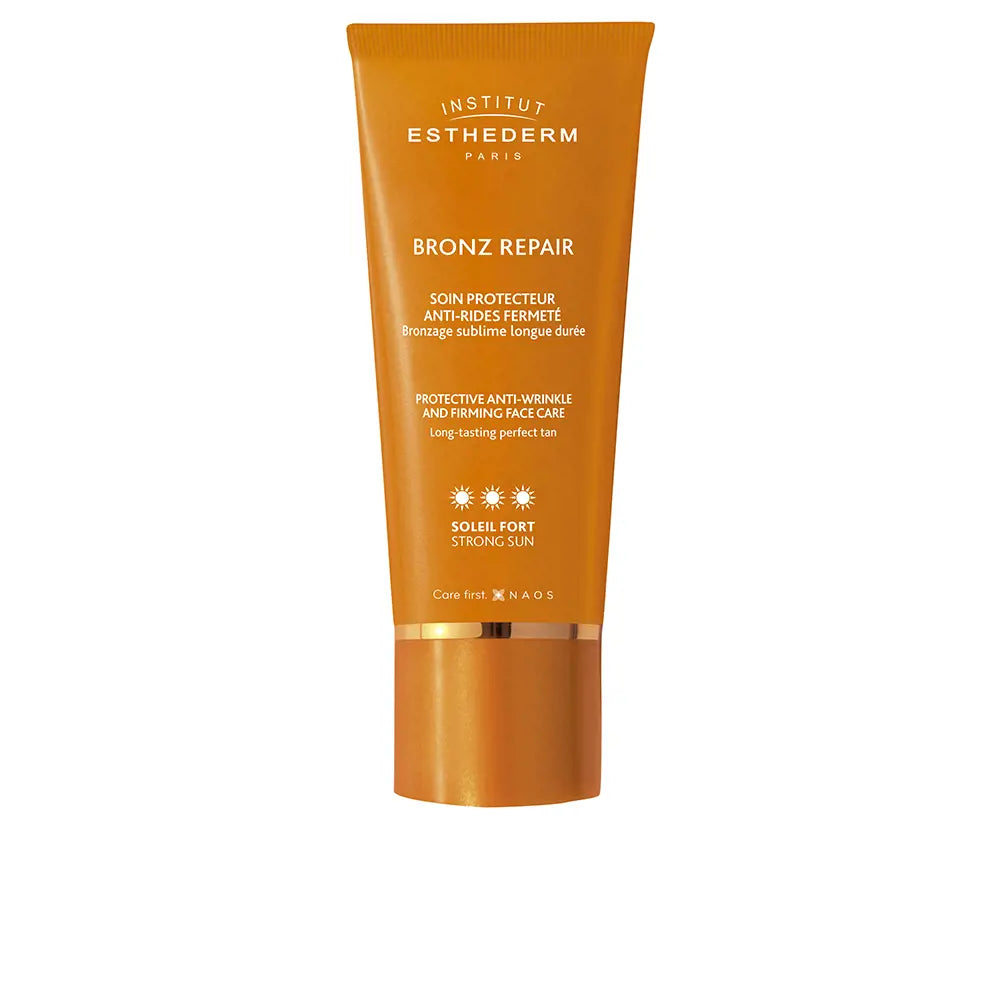 INSTITUT ESTHEDERM-CREME FACIAL ANTI-ENVELHECIMENTO BRONZ REPAIR PARA SOL FORTE 50 ml.-DrShampoo - Perfumaria e Cosmética