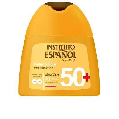 INSTITUTO ESPAÑOL-Loção protetora solar ALOE VERA FPS50+ 100 ml-DrShampoo - Perfumaria e Cosmética
