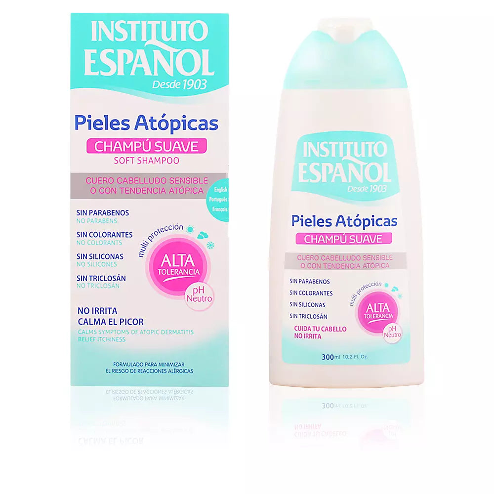 INSTITUTO ESPAÑOL-PELE ATÓPICA champô suave 300 ml-DrShampoo - Perfumaria e Cosmética