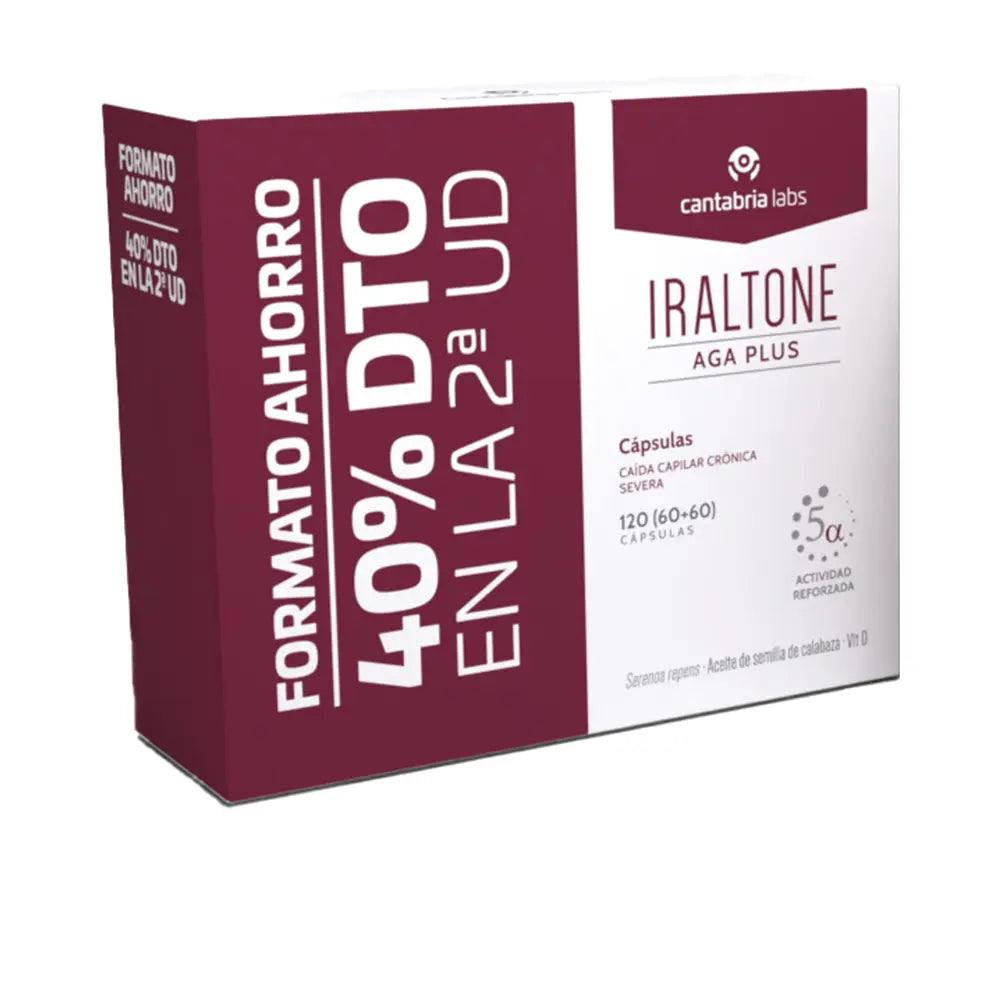 IRALTONE-IRALTONE AGA cápsulas embalagem 2 x 60 u.-DrShampoo - Perfumaria e Cosmética