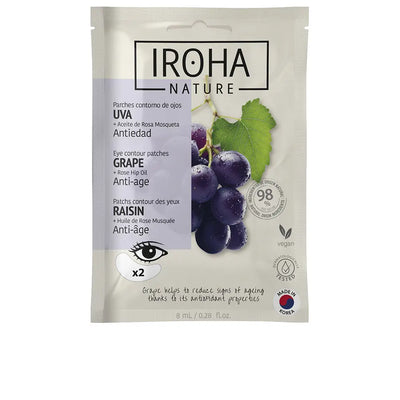 IROHA-Adesivos UVA para contorno dos olhos 8 ml-DrShampoo - Perfumaria e Cosmética
