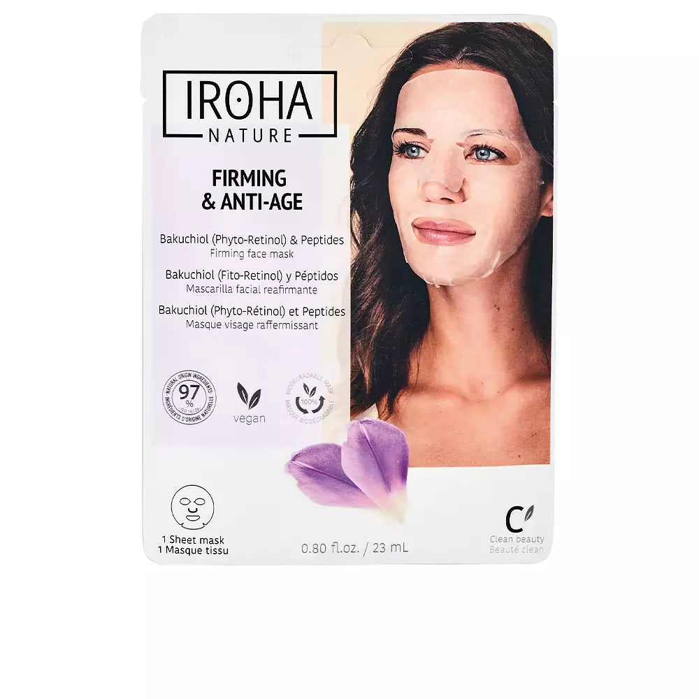 IROHA-FIRMING & ANTI-AGE backuchiol & peptídeos máscara facial reafirmante 2-DrShampoo - Perfumaria e Cosmética