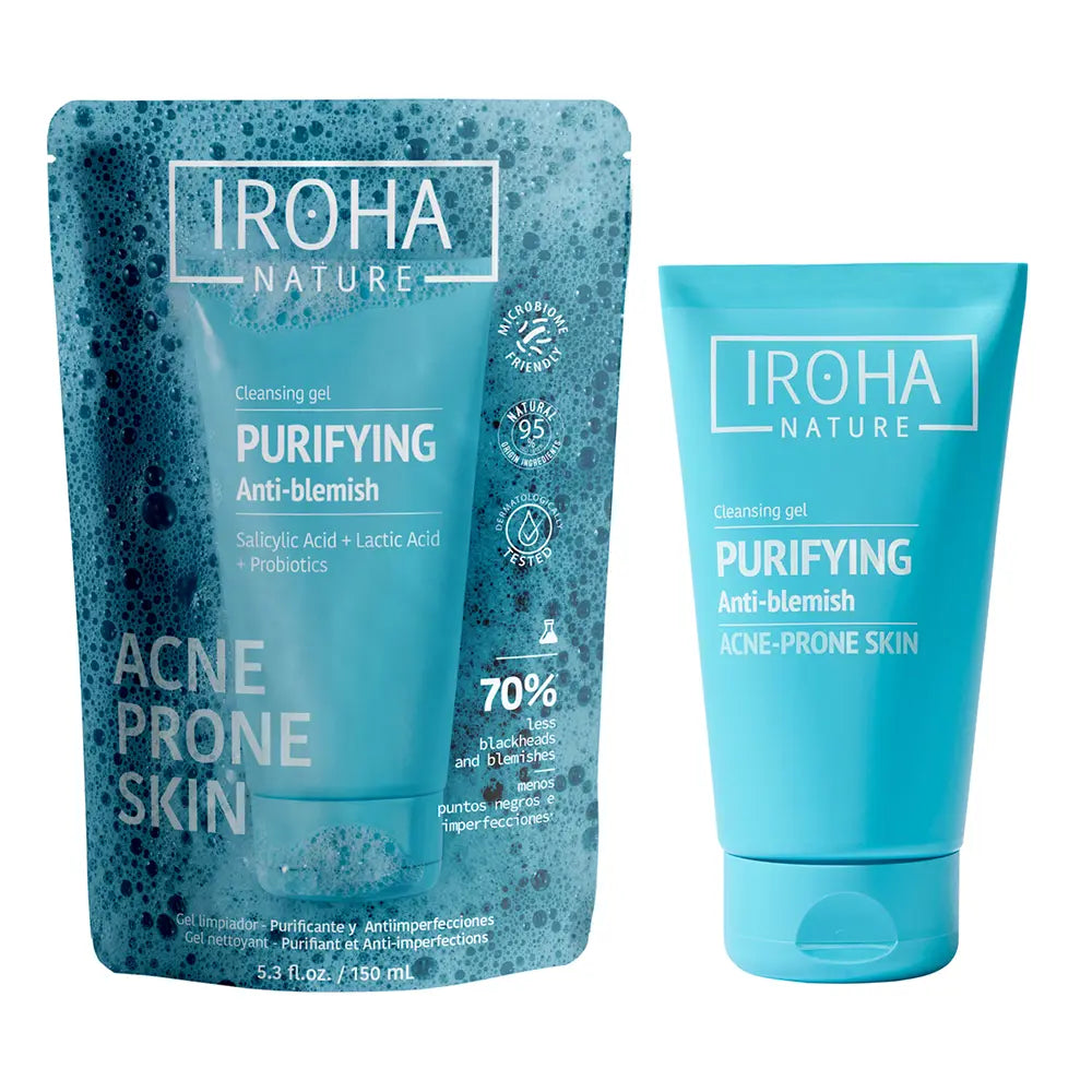 IROHA-Gel de limpeza purificante para pele com tendência a acne 150 ml-DrShampoo - Perfumaria e Cosmética