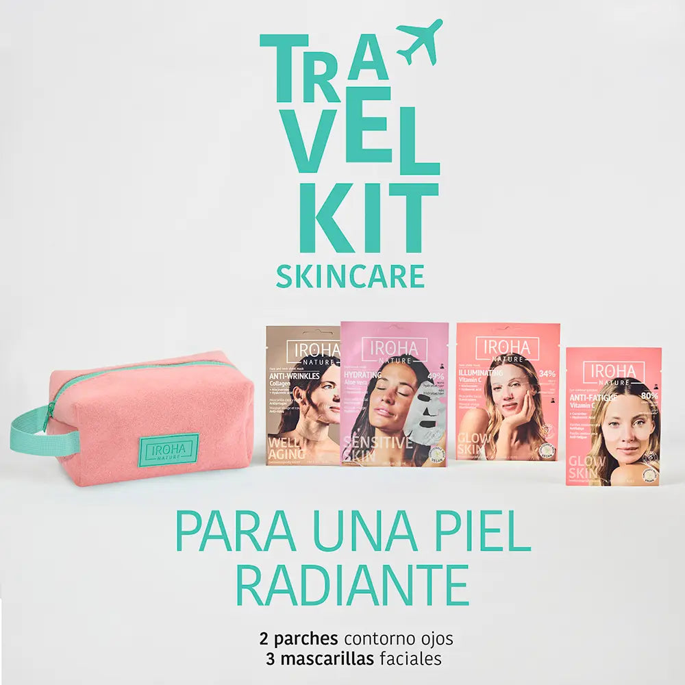 IROHA-KIT DE VIAGEM ESTOJO DE CUIDADOS COM A PELE 5 pcs.-DrShampoo - Perfumaria e Cosmética