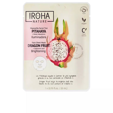 IROHA-NATURE MASK fruta do dragão + ácido hialurônico 1 un-DrShampoo - Perfumaria e Cosmética Imagem principal do produto