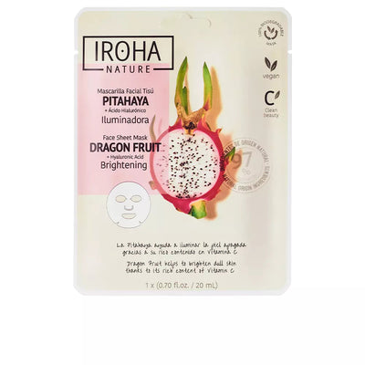 IROHA-NATURE MASK fruta do dragão + ácido hialurônico 1 un-DrShampoo - Perfumaria e Cosmética