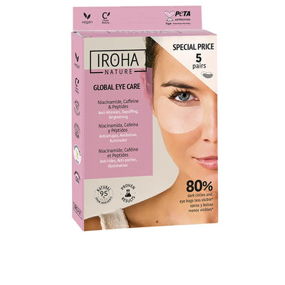 IROHA-PACOTE GLOBAL DE CUIDADO COM OS OLHOS 5 unidades-DrShampoo - Perfumaria e Cosmética