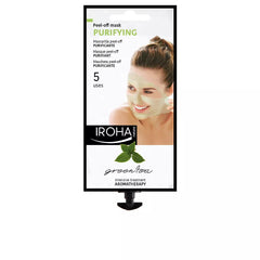 IROHA-PEEL-OFF MASK chá verde purificante 5 utilizações-DrShampoo - Perfumaria e Cosmética