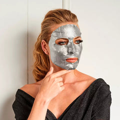 IROHA-PLATINUM tissue hidra-brilhante máscara facial 1 uso-DrShampoo - Perfumaria e Cosmética