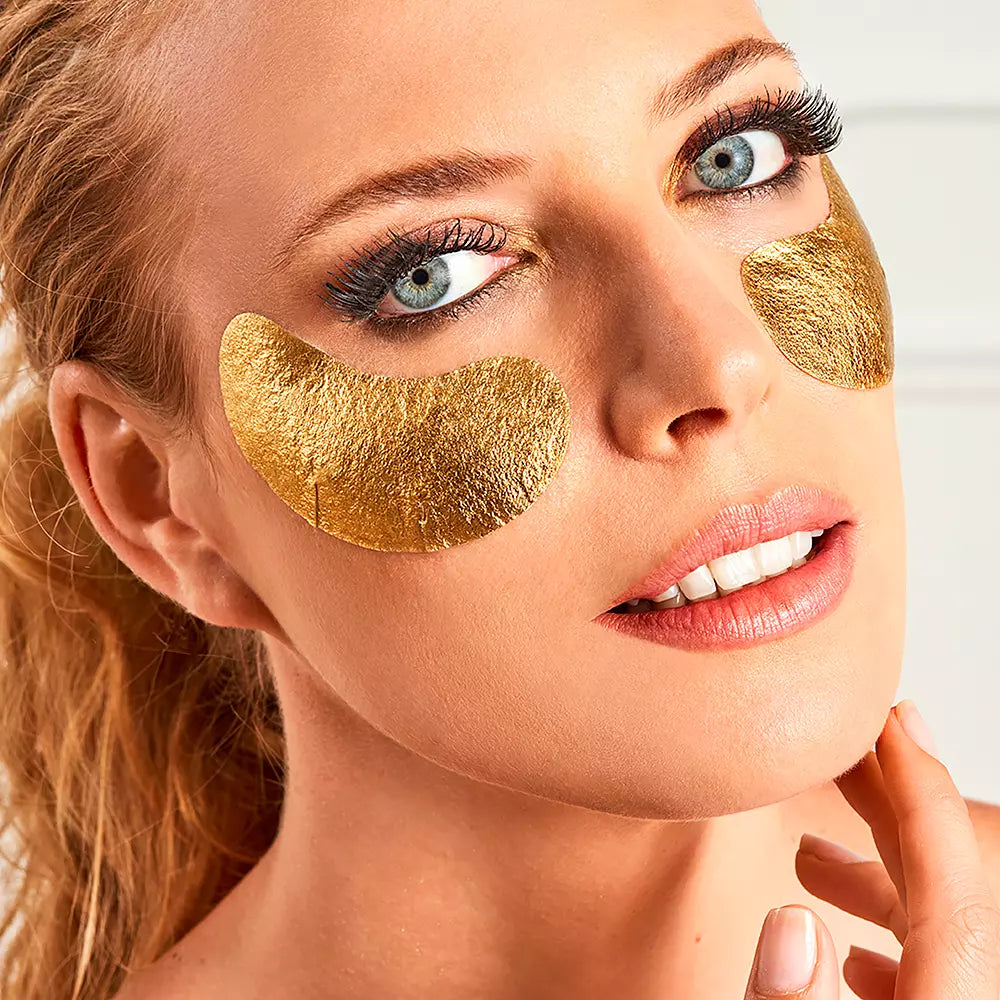 IROHA-Patches oculares de tecido GOLD firmeza extra 2 unid.-DrShampoo - Perfumaria e Cosmética