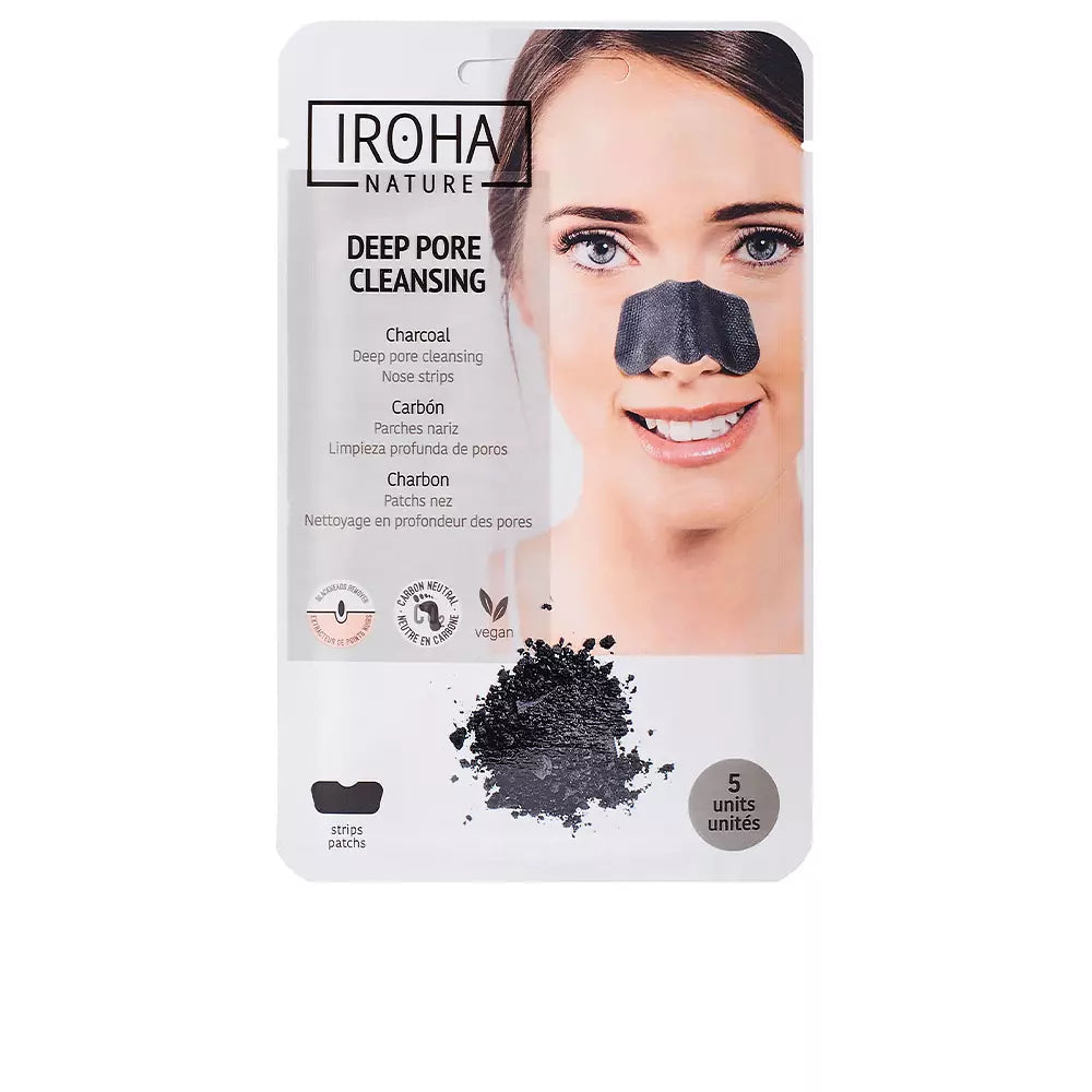 IROHA-tiras de nariz DETOX CHARCOAL BLACK 5 unidades-DrShampoo - Perfumaria e Cosmética