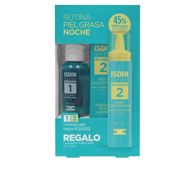 ISDIN-ACNIBEN LOTE DE SORO NOITE CONCENTRADO 2 unid.-DrShampoo - Perfumaria e Cosmética
