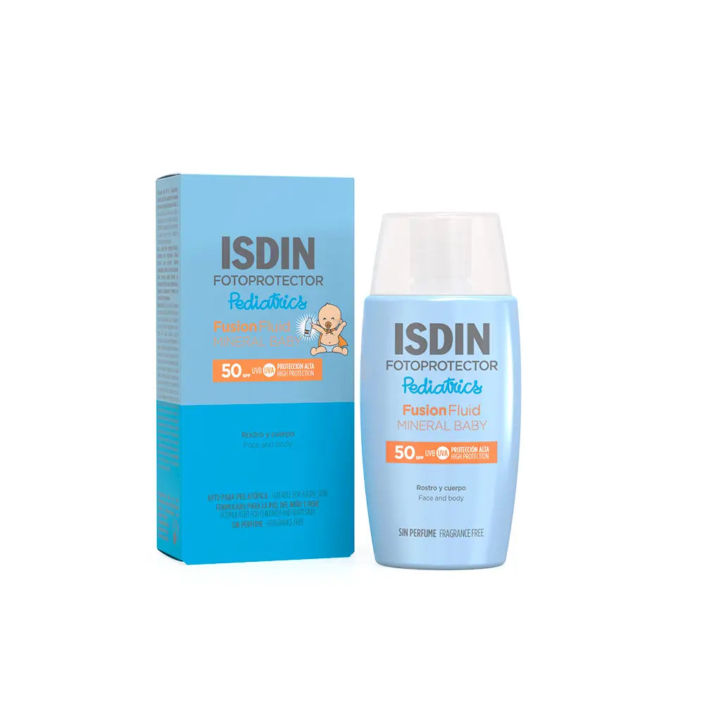 ISDIN-BABY FLUID mineral FPS50+ FOTOPROTECTOR 50 ml.-DrShampoo - Perfumaria e Cosmética
