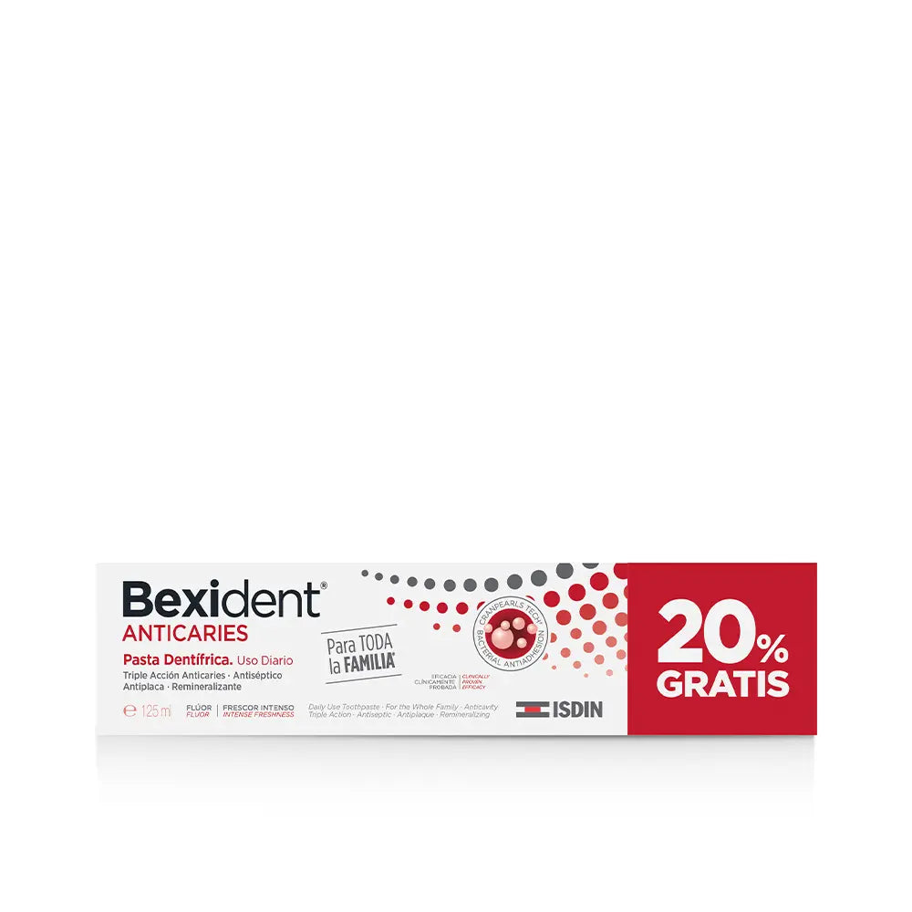 ISDIN-BEXIDENT ANTICÁRIOS uso diário pasta dentífrica 125 ml.-DrShampoo - Perfumaria e Cosmética