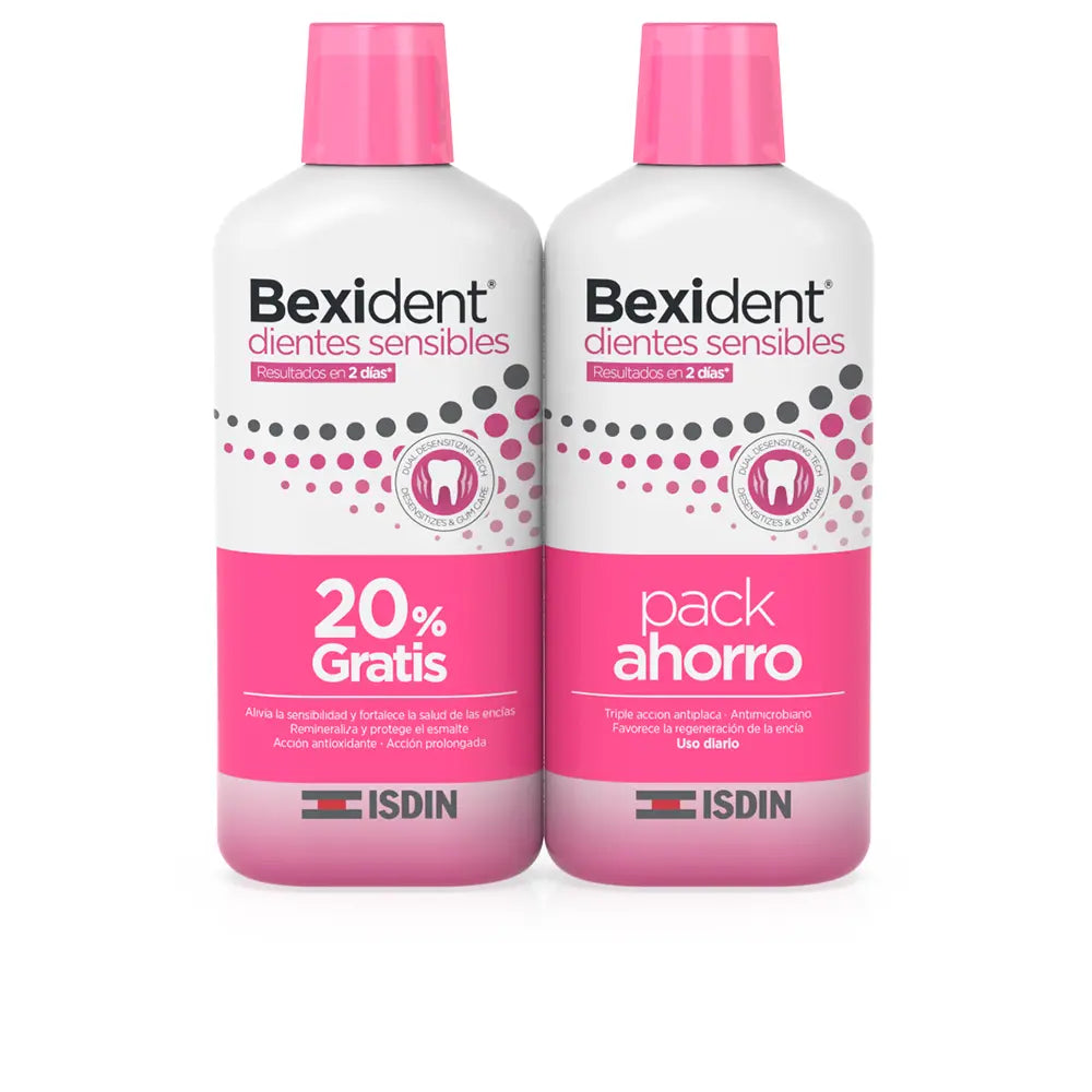 ISDIN-BEXIDENT DENTES SENSÍVEIS enxaguante bucal 2 x 500 ml.-DrShampoo - Perfumaria e Cosmética