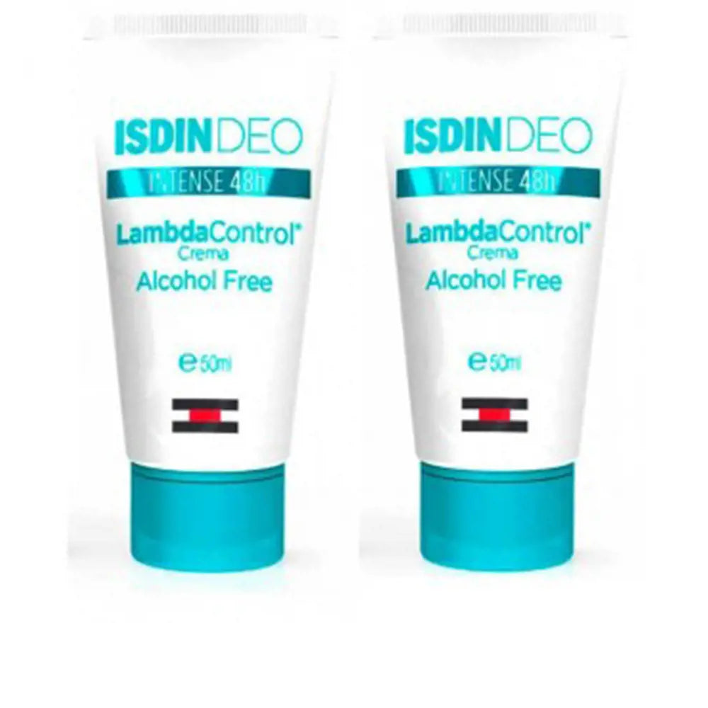 ISDIN-DEODORANTE CREME DUO INTENSO LAMBDA CONTROL 48H 2 x 50 ml.-DrShampoo - Perfumaria e Cosmética