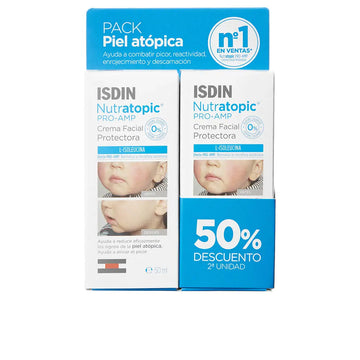 ISDIN-DUO CREME FACIAL NUTRATOPIC PRO-AMP 2 x 50 ml-DrShampoo - Perfumaria e Cosmética Imagem principal do produto