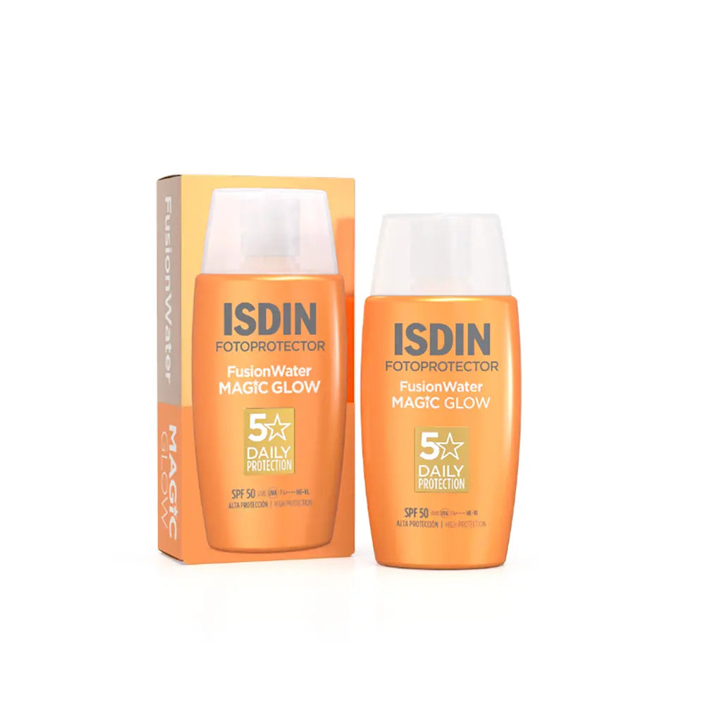 ISDIN-FOTOPROTETOR fusion water magic glow FPS50 50 ml-DrShampoo - Perfumaria e Cosmética