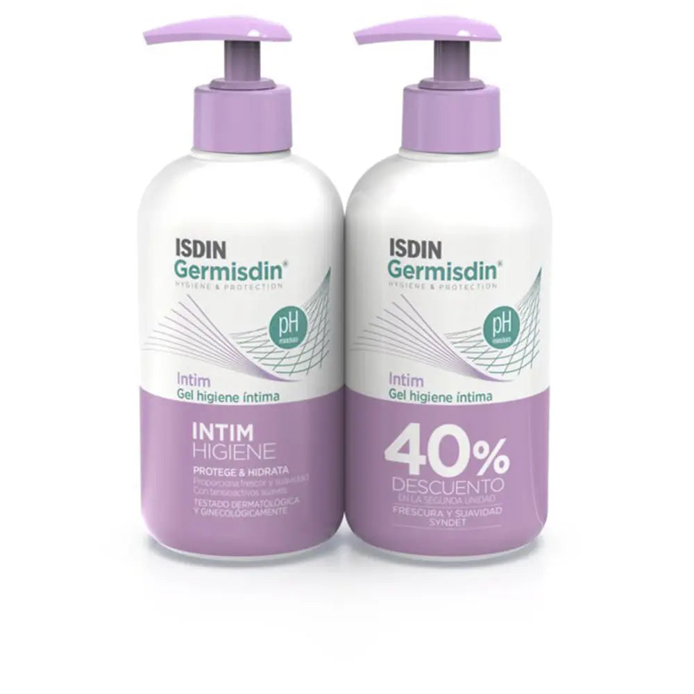 ISDIN-GERMISDIN INTIM gel de higiene íntima duo 2 x 250 ml.-DrShampoo - Perfumaria e Cosmética