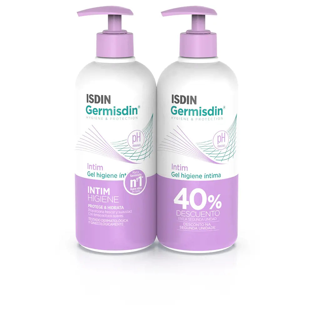 ISDIN-GERMISDIN INTIM gel de higiene íntima duo 2 x 500 ml.-DrShampoo - Perfumaria e Cosmética