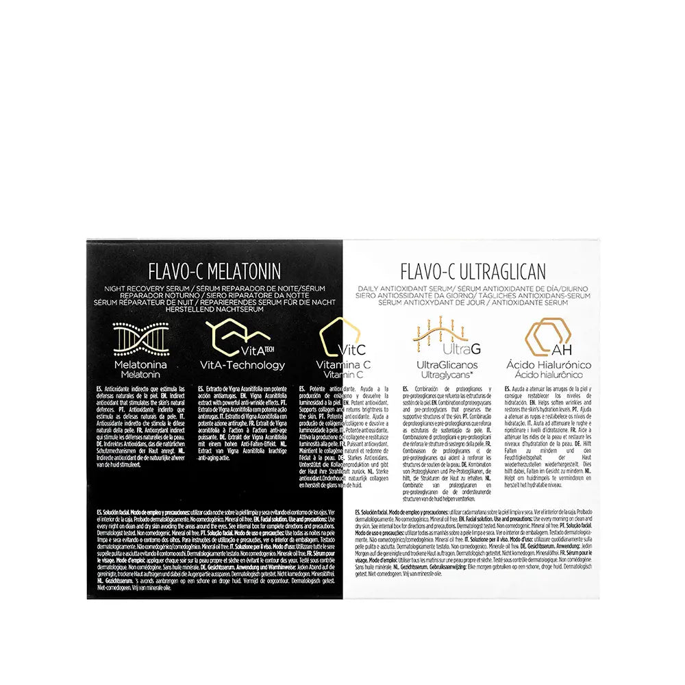 ISDIN-ISDINCEUTICS Flavo-C Melatonin + Ultraglican 10 +10 ampolas-DrShampoo - Perfumaria e Cosmética