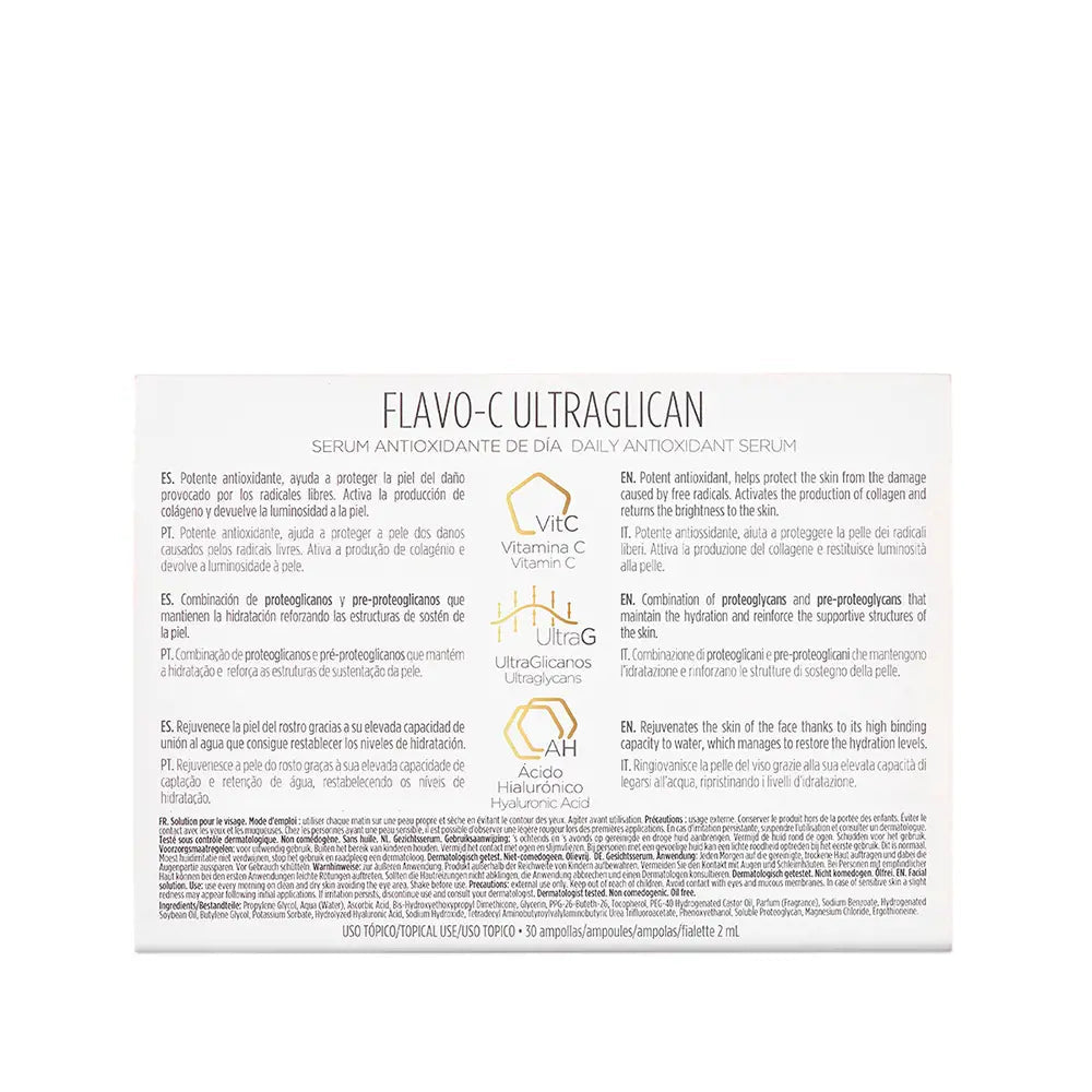 ISDIN-ISDINCEUTICS flavo-c ultraglican ampolas 30 x 2 ml-DrShampoo - Perfumaria e Cosmética