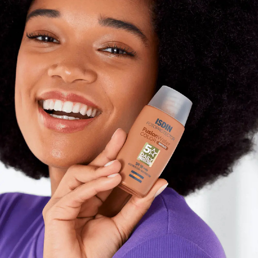 ISDIN-PHOTOPROTETOR fusion water color SPF50 bronze 50 ml-DrShampoo - Perfumaria e Cosmética