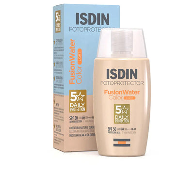ISDIN-PHOTOPROTETOR fusion water color SPF50 light 50 ml-DrShampoo - Perfumaria e Cosmética