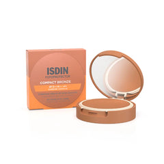 ISDIN-PROTETOR SOLAR COMPACTO BRONZE COM COBERTURA NATURAL DE LONGA DURAÇÃO SPF50 Bronze 10g.-DrShampoo - Perfumaria e Cosmética