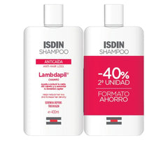 ISDIN-Pacote de shampoo antiqueda LAMBDAPIL 2 x 400 ml.-DrShampoo - Perfumaria e Cosmética