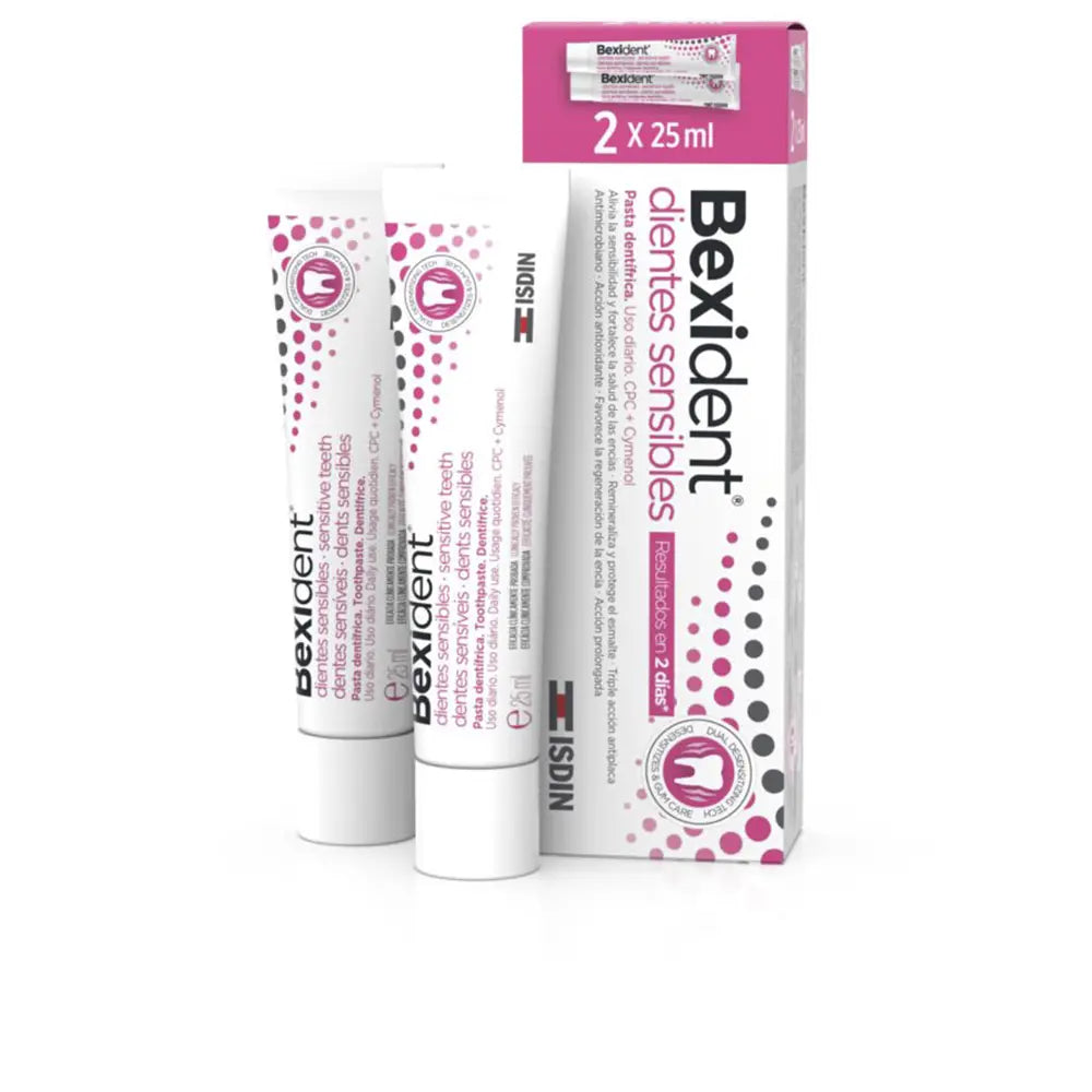 ISDIN-Pasta de dente BEXIDENT SENSITIVE TEETH duo.-DrShampoo - Perfumaria e Cosmética