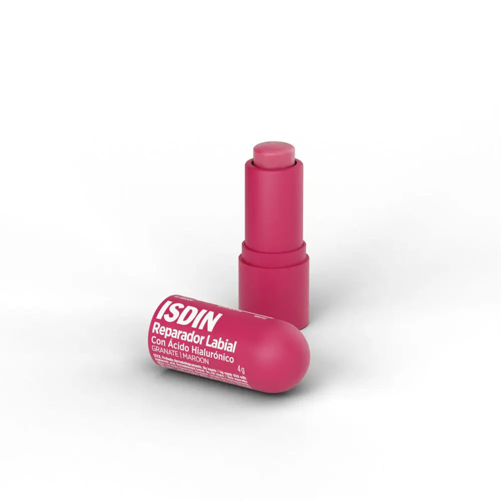 ISDIN-REPARADOR LABIAL com bastão de cor Granate 4 gr.-DrShampoo - Perfumaria e Cosmética