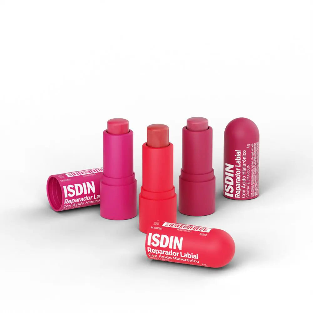 ISDIN-REPARADOR LABIAL com bastão de cor Granate 4 gr.-DrShampoo - Perfumaria e Cosmética