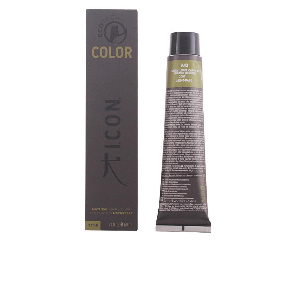 I.C.O.N.-ECOTECH COLOR 943 louro dourado acobreado muito claro 60 ml-DrShampoo - Perfumaria e Cosmética