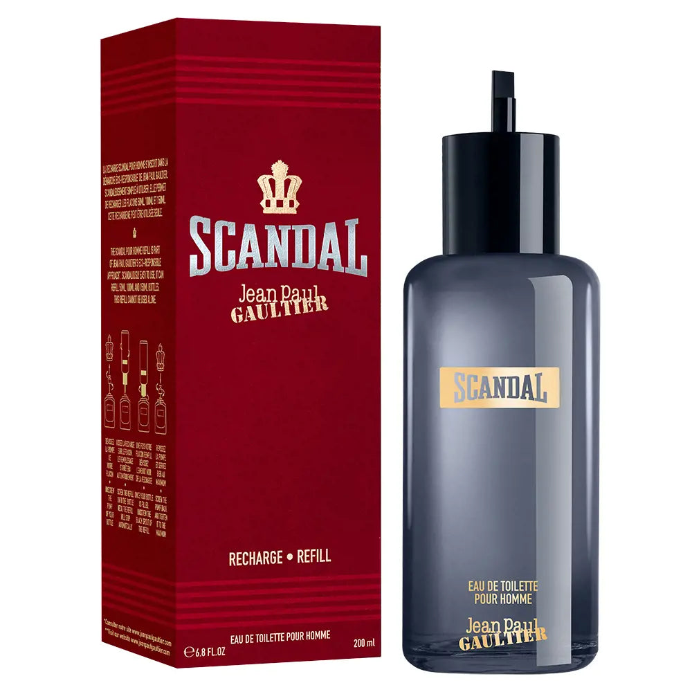 JEAN PAUL GAULTIER-SCANDAL PARA HOMEM edt recarga 200 ml-DrShampoo - Perfumaria e Cosmética