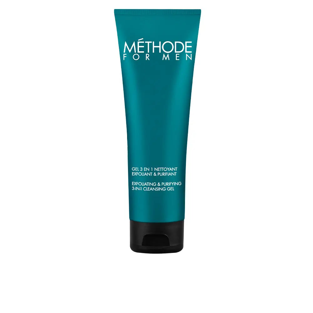 JEANNE PIAUBERT-MÉTHODE FOR MEN gel 3en1 Nettoyant Exfoliant&Purifiant 125 m-DrShampoo - Perfumaria e Cosmética