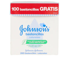 JOHNSON'S-BABY SWABS 100% algodão - bastões de papel 200 u-DrShampoo - Perfumaria e Cosmética