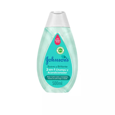 JOHNSON'S-BABY shampoo macio e brilhante + condicionador 500 ml-DrShampoo - Perfumaria e Cosmética