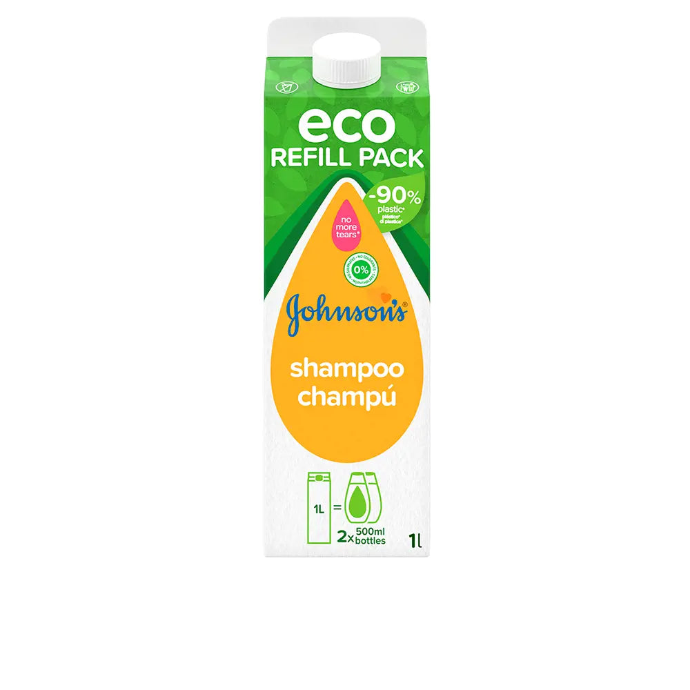 JOHNSON'S-ECO REFILL PACK BABY shampoo de camomila 1000 ml-DrShampoo - Perfumaria e Cosmética