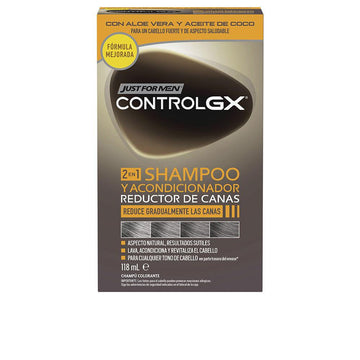 JUST FOR MEN-CONTROL GX shampoo redutor de cinza com condicionador 118 ml-DrShampoo - Perfumaria e Cosmética Imagem principal do produto