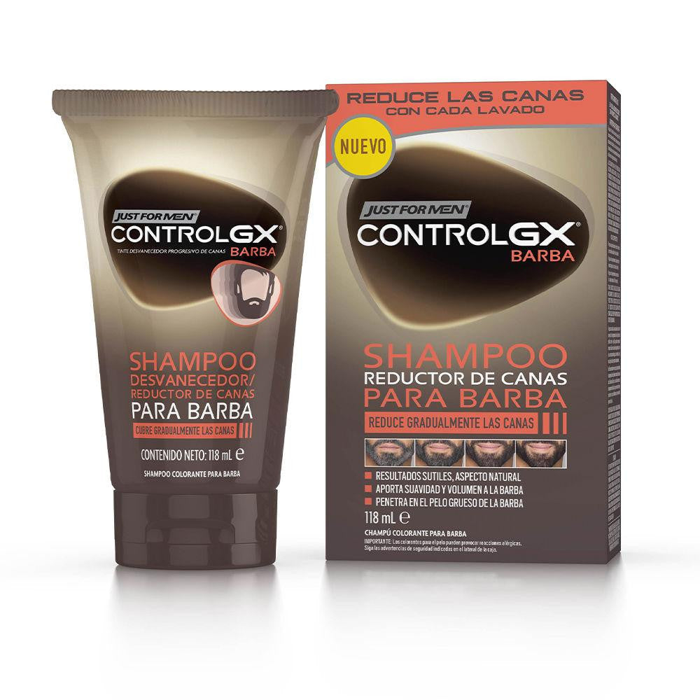 JUST FOR MEN-CONTROL GX shampoo redutor de cinza para barba 118 ml-DrShampoo - Perfumaria e Cosmética