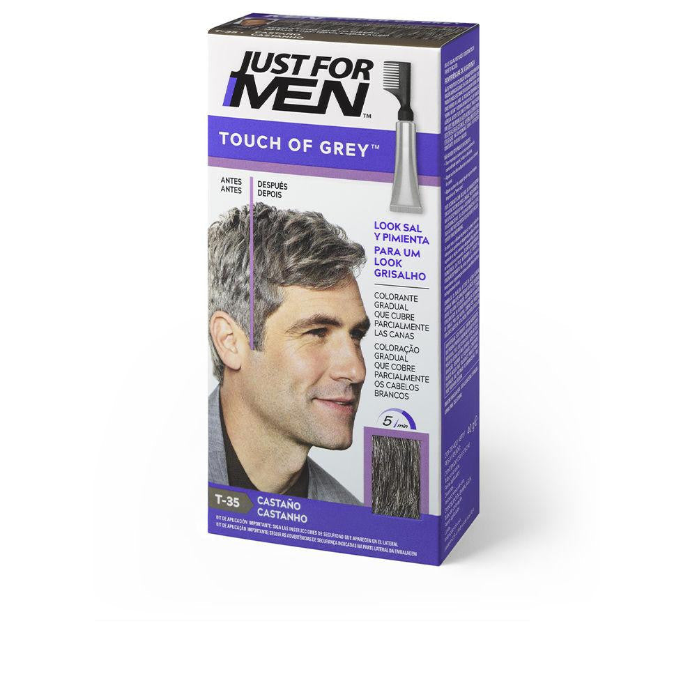 JUST FOR MEN-TOUCH OF GREY corante marrom 40 gr-DrShampoo - Perfumaria e Cosmética