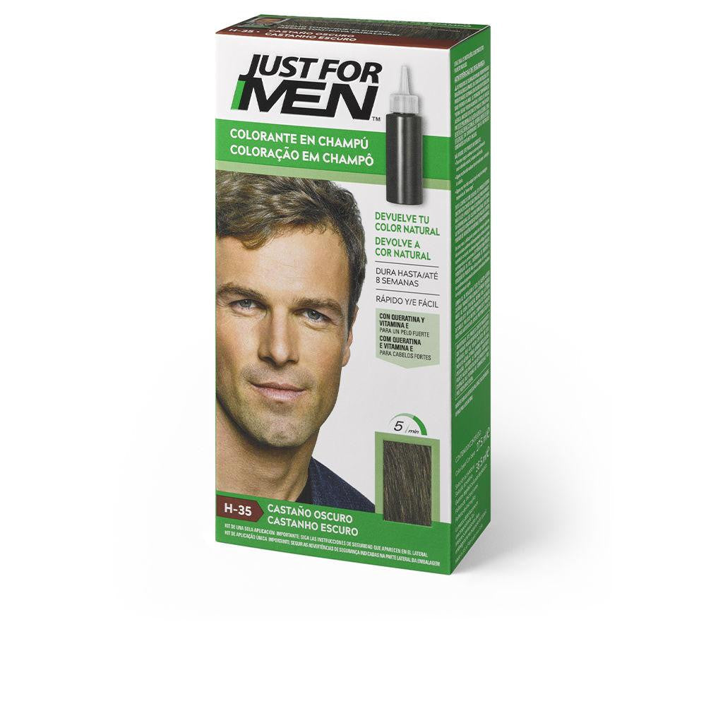 JUST FOR MEN-tingimento em shampoo escuro 30 ml-DrShampoo - Perfumaria e Cosmética