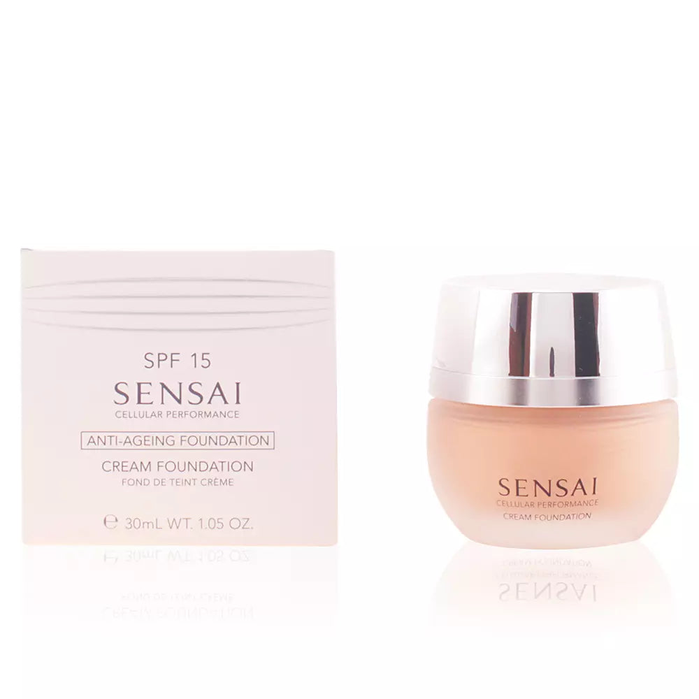 KANEBO-Base em creme SENSAI CP SPF15 CF23 bege amêndoa 30 ml-DrShampoo - Perfumaria e Cosmética