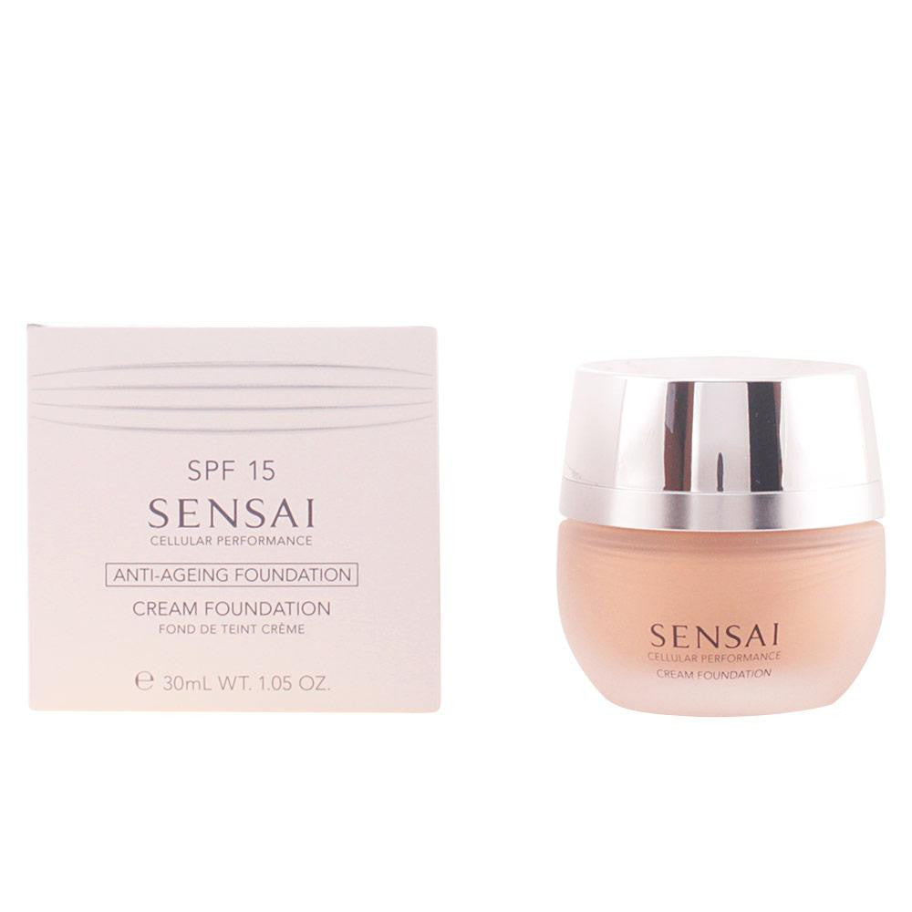 KANEBO-Base em creme SENSAI CP SPF15 CF23 bege amêndoa 30 ml-DrShampoo - Perfumaria e Cosmética