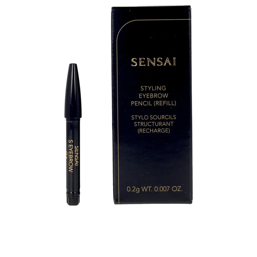 KANEBO-Lápis STYLING EYEBROW refil 01 castanho escuro 02 g-DrShampoo - Perfumaria e Cosmética