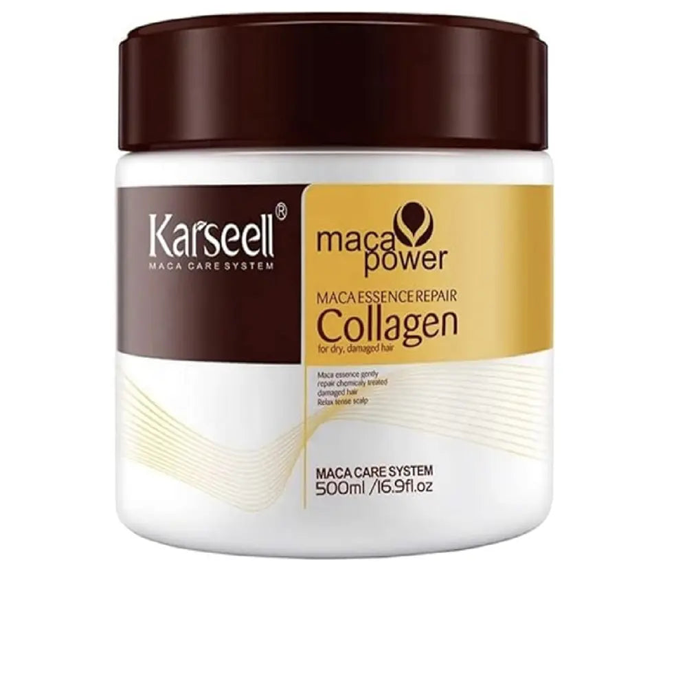 KARSEELL-Máscara de colágeno ESSENCE de MACA 500 ml.-DrShampoo - Perfumaria e Cosmética