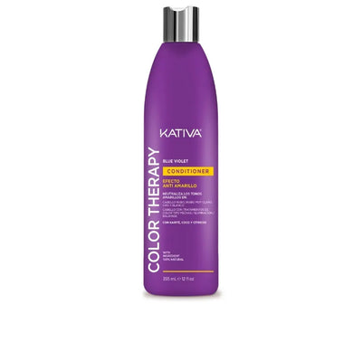 KATIVA-COLOR THERAPY BLUE VIOLET ANTI EFECTO AMARILLO acondicionador 355 ml-DrShampoo - Perfumaria e Cosmética