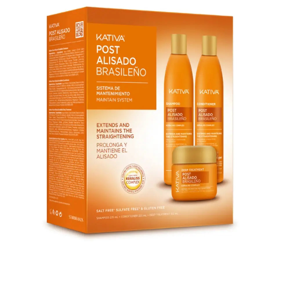 KATIVA-KATIVA PROFESIONAL PÓS ALISAMENTO BRASILEIRO LOTE 3 pçs.-DrShampoo - Perfumaria e Cosmética