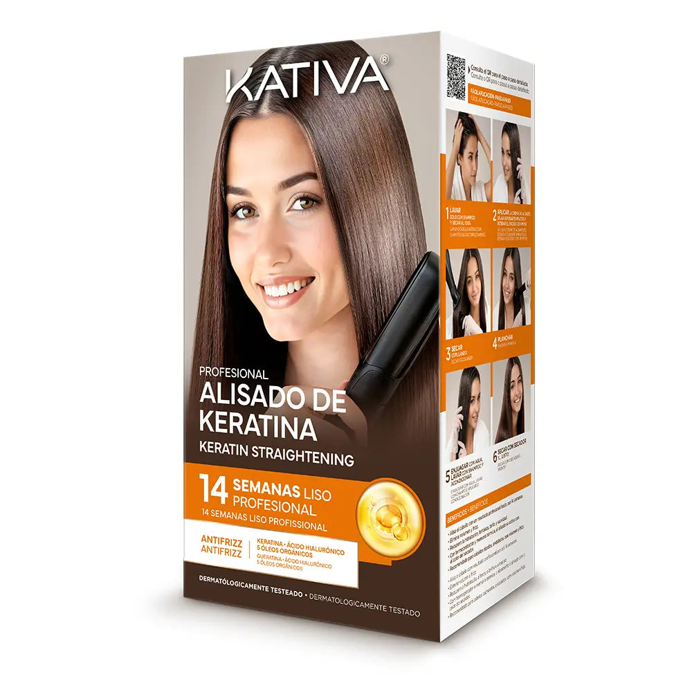 KATIVA-KATIVA PROFESSIONAL KIT DE ALISAMENTO COM QUERATINA BRASILEIRA 4 pcs.-DrShampoo - Perfumaria e Cosmética